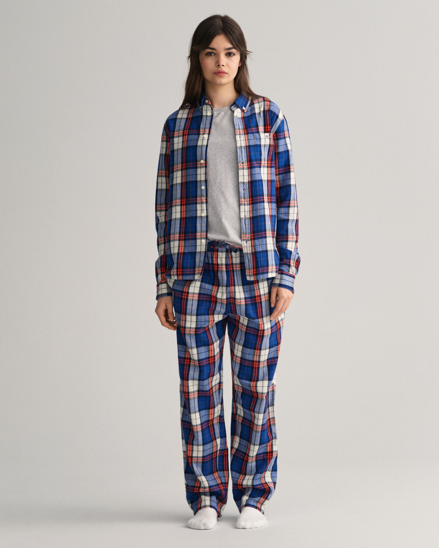 Pantalon de pyjama à carreaux multicolores Teens