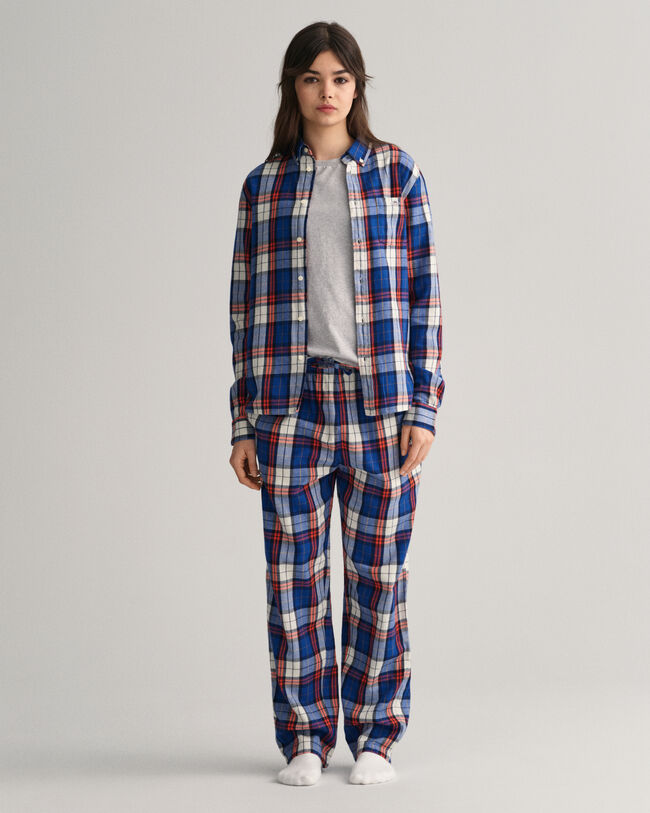 Pantalon de pyjama à carreaux multicolores Teens