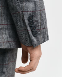 Veste blazer de costume à carreaux