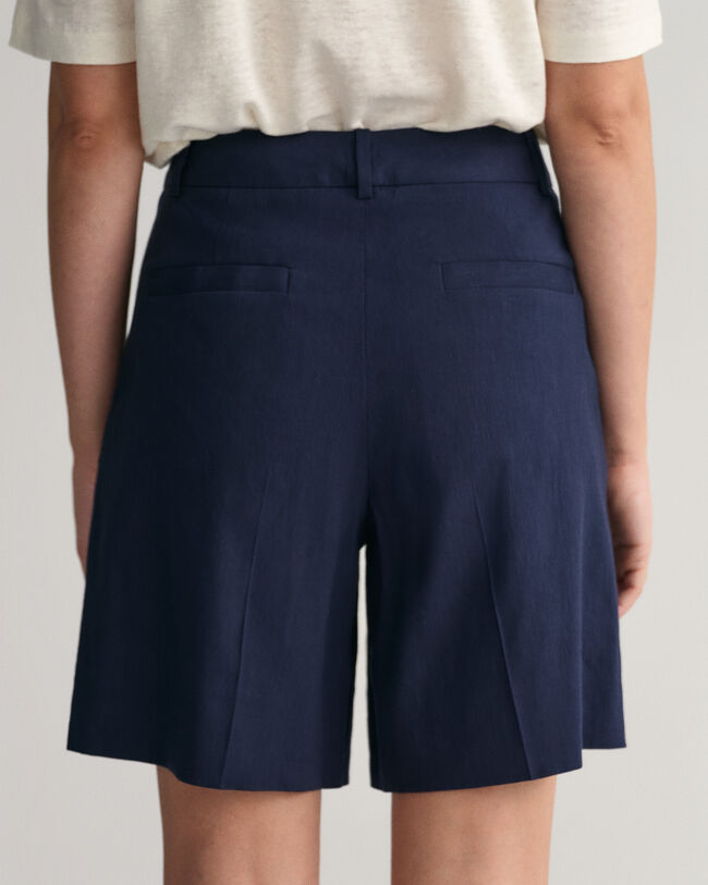 Short en lin stretch