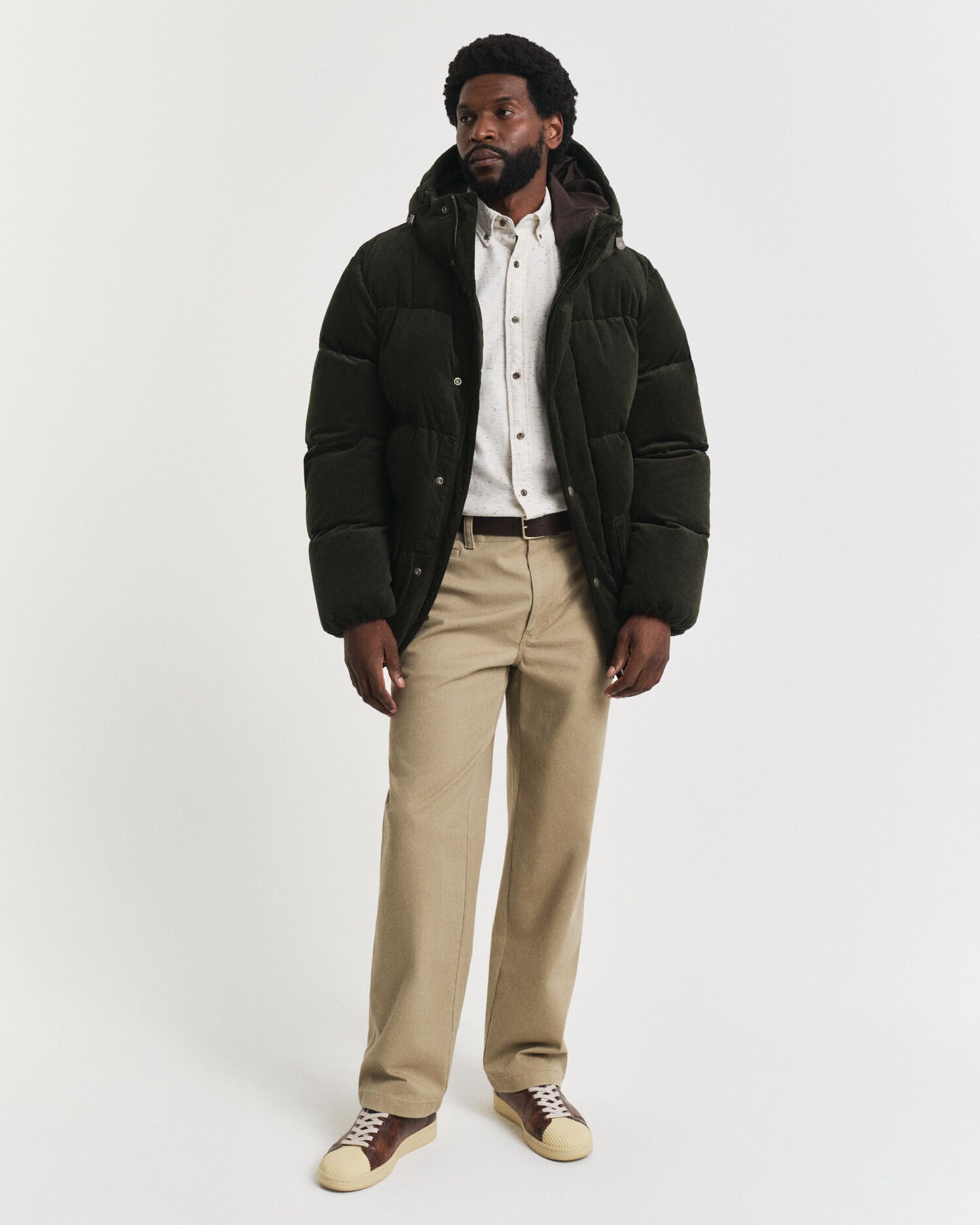 Chemise coupe regular en flanelle mouchetée