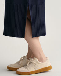 Robe en maille à rayures marinières