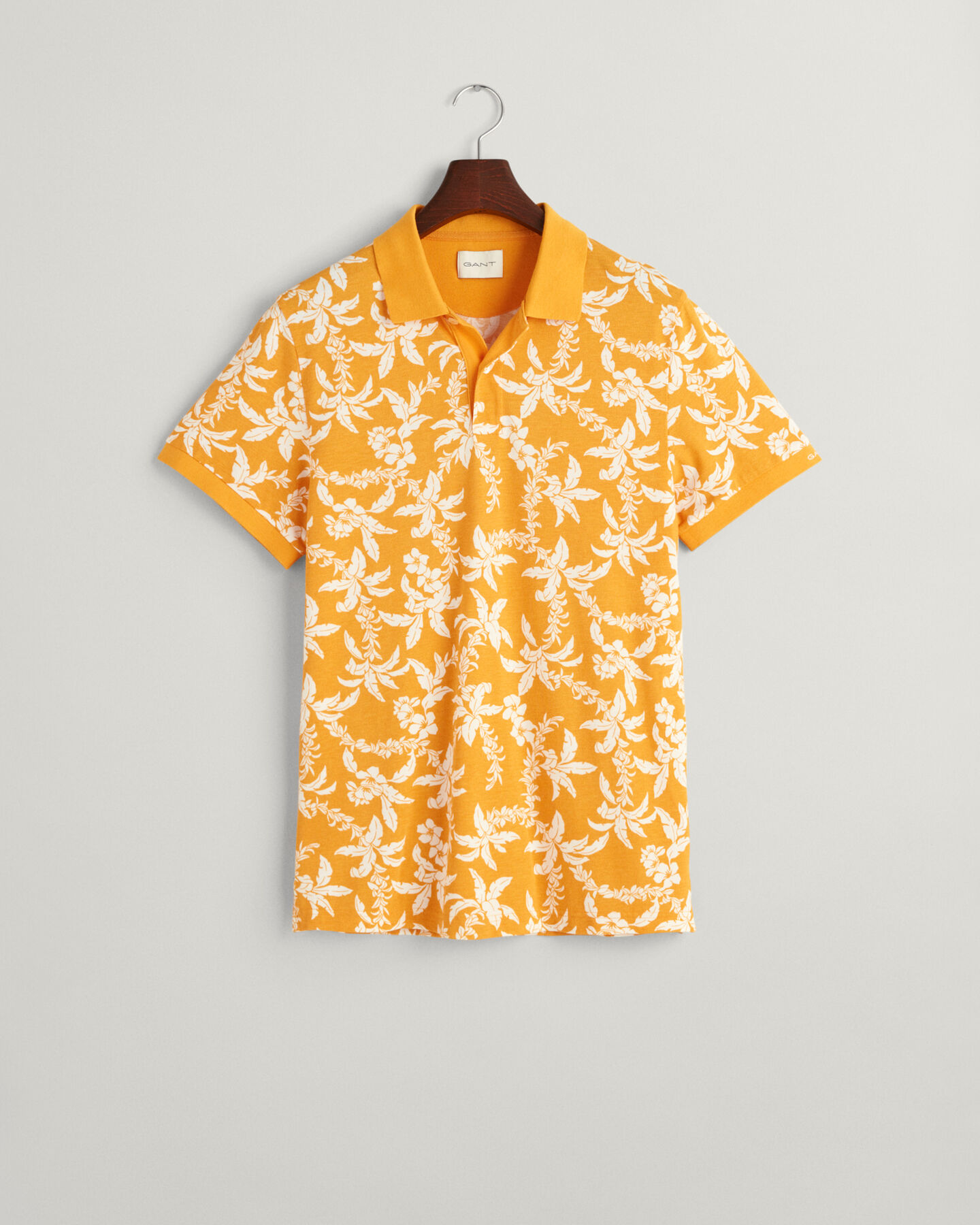 Polo en coton piqu&eacute; Palm Lei Print