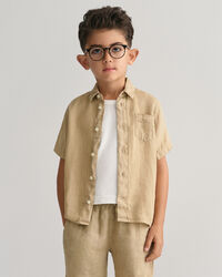 Chemise &agrave; manches courtes en lin Kids