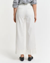 Pantalon à revers avec plis