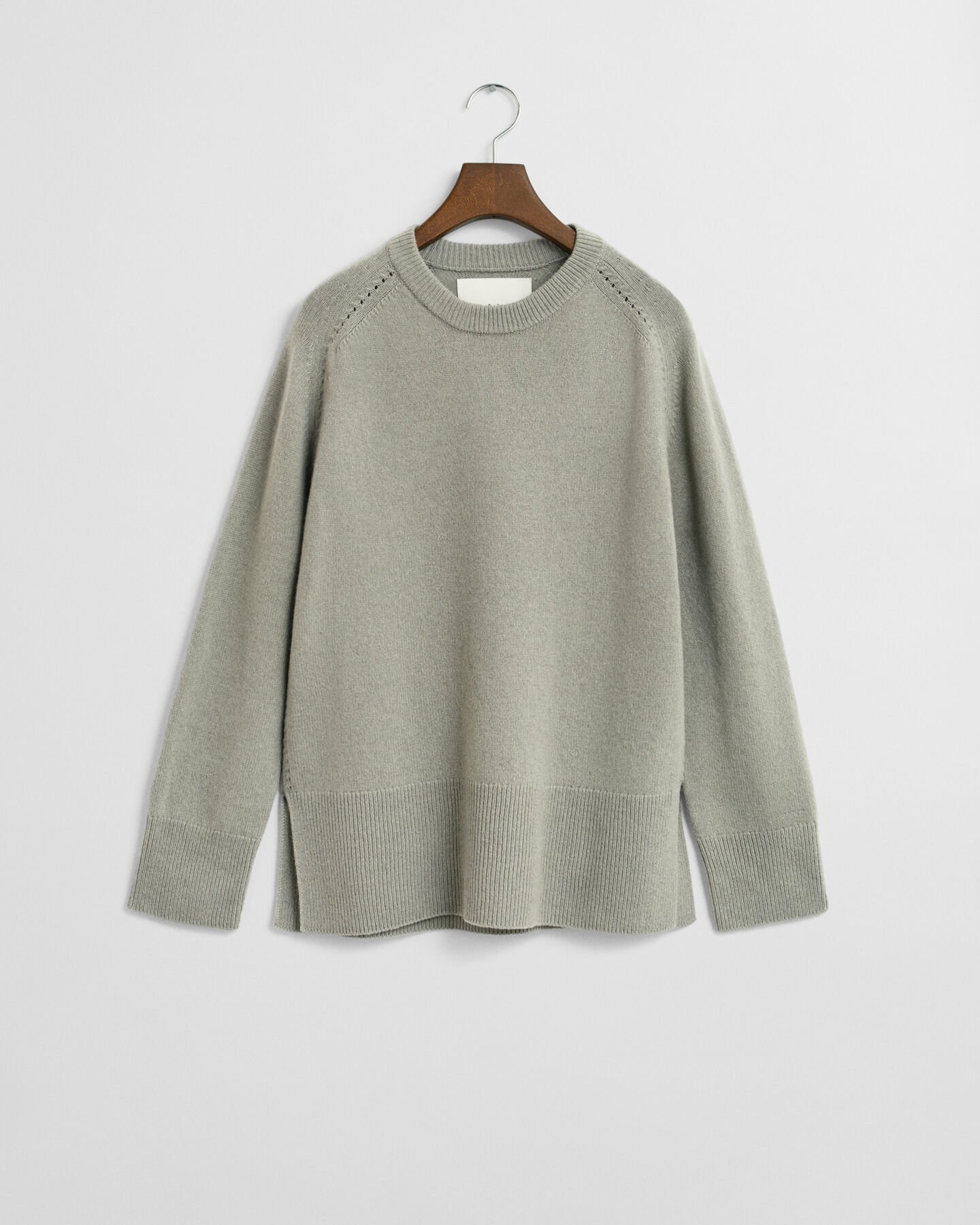 Pull col rond en laine et cachemire doux