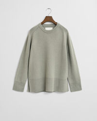 Pull col rond en laine et cachemire doux