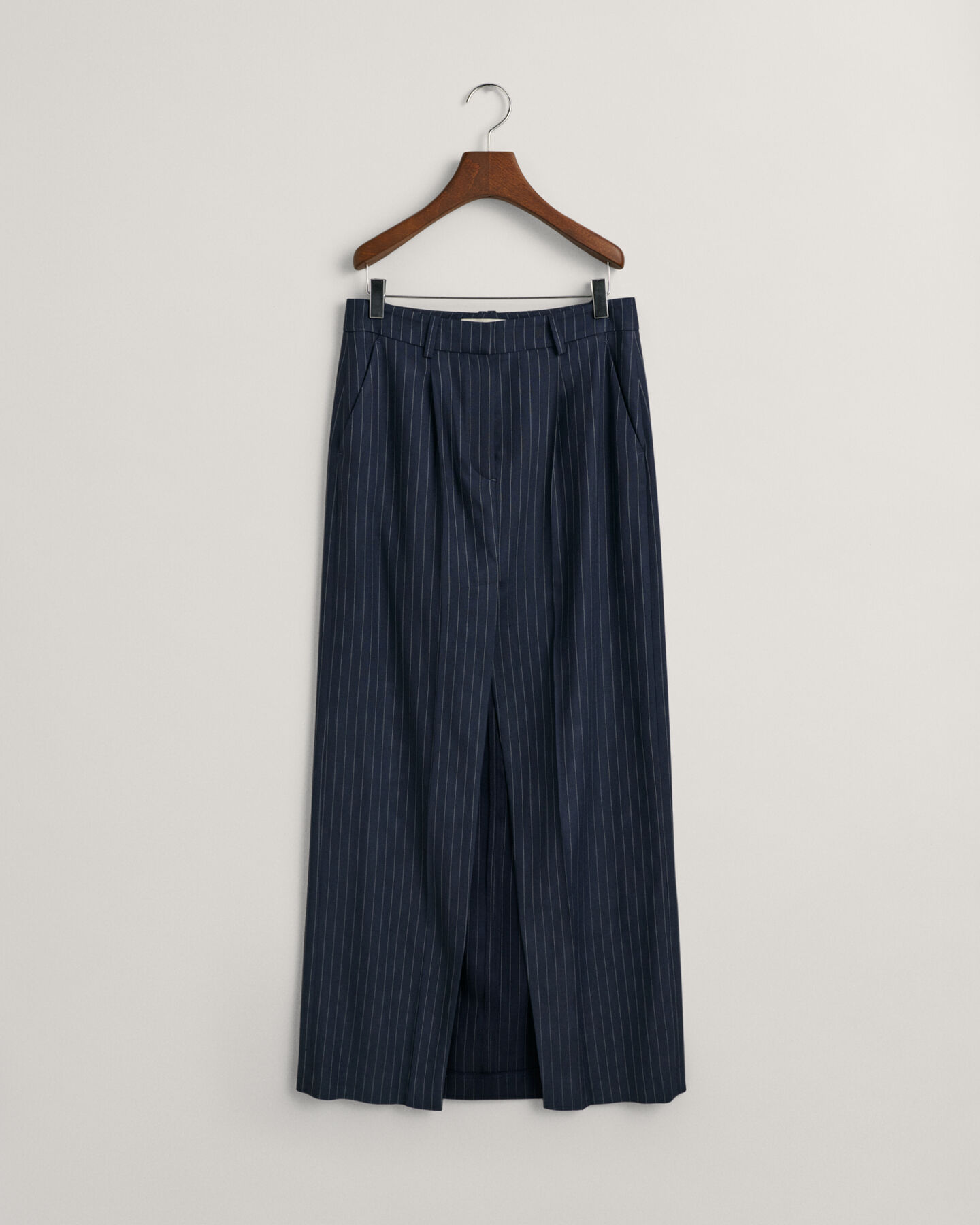 Jupe longue plissée à rayures tennis