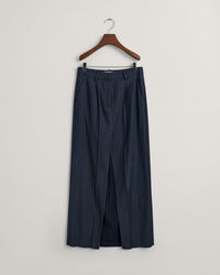 Jupe longue plissée à rayures tennis