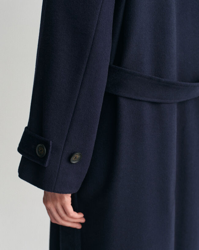 Trench-coat en laine