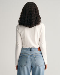 Polo en coton piqué à manches longues Shield