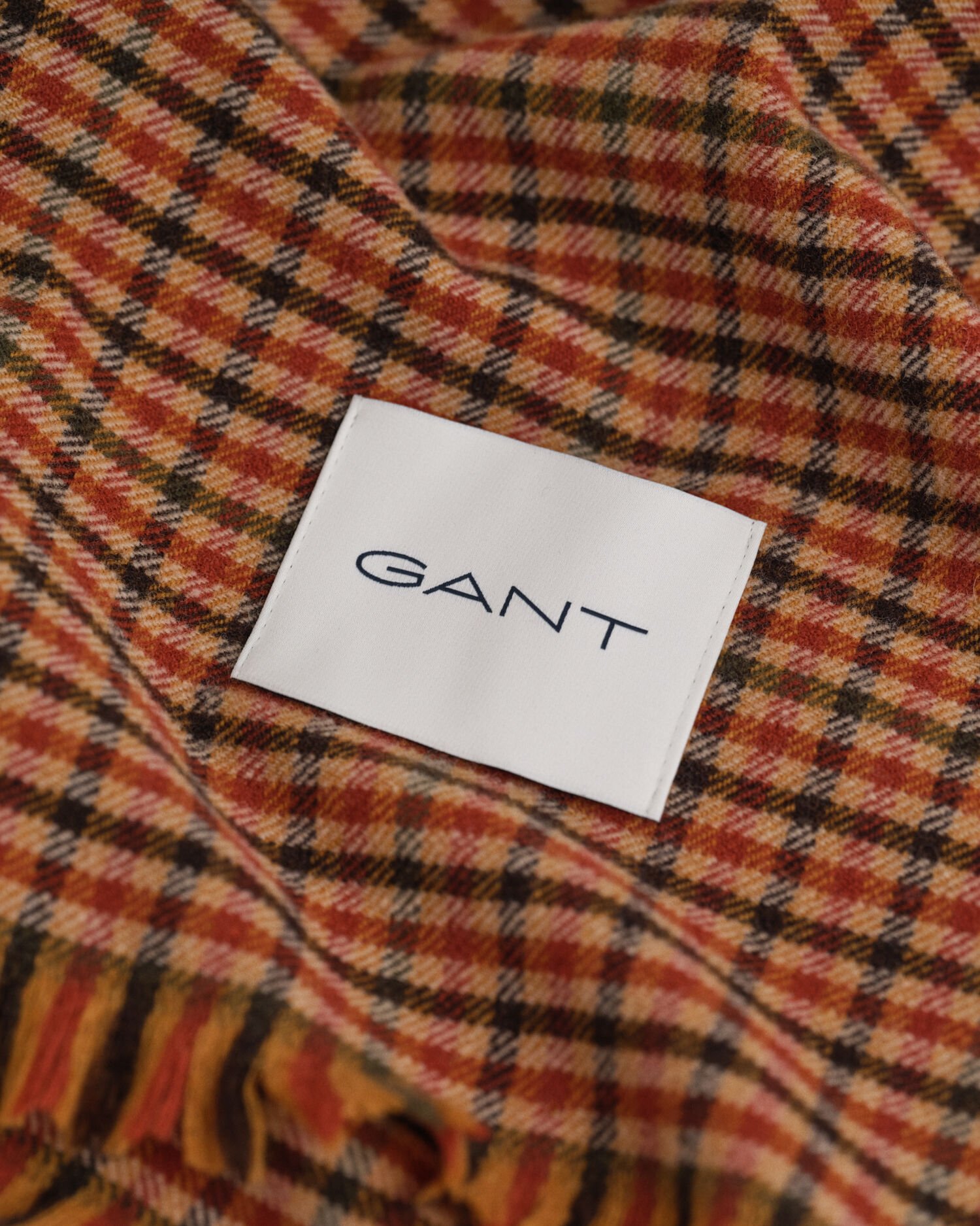 Écharpe large en laine à carreaux vichy