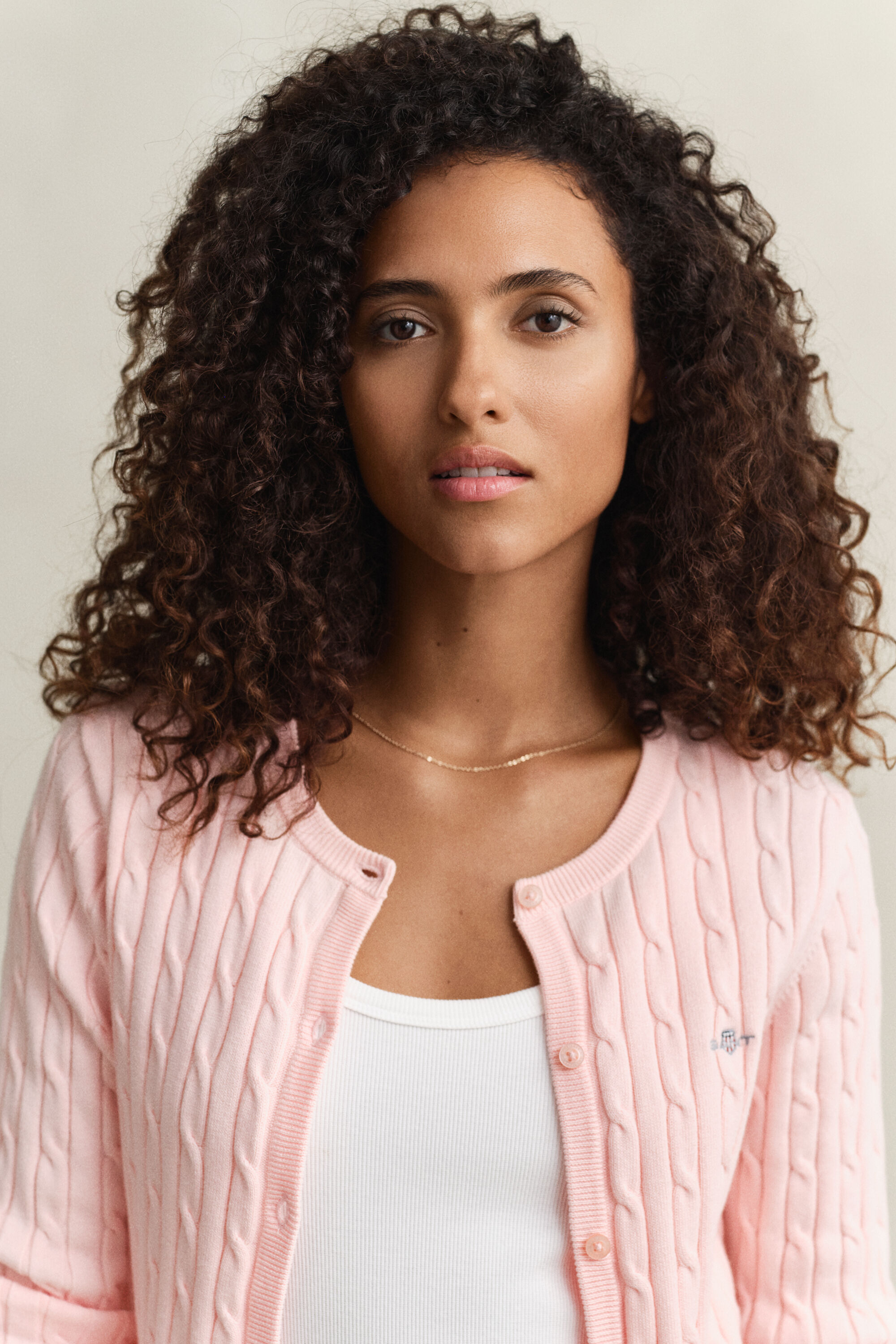 Cardigan en maille torsadée