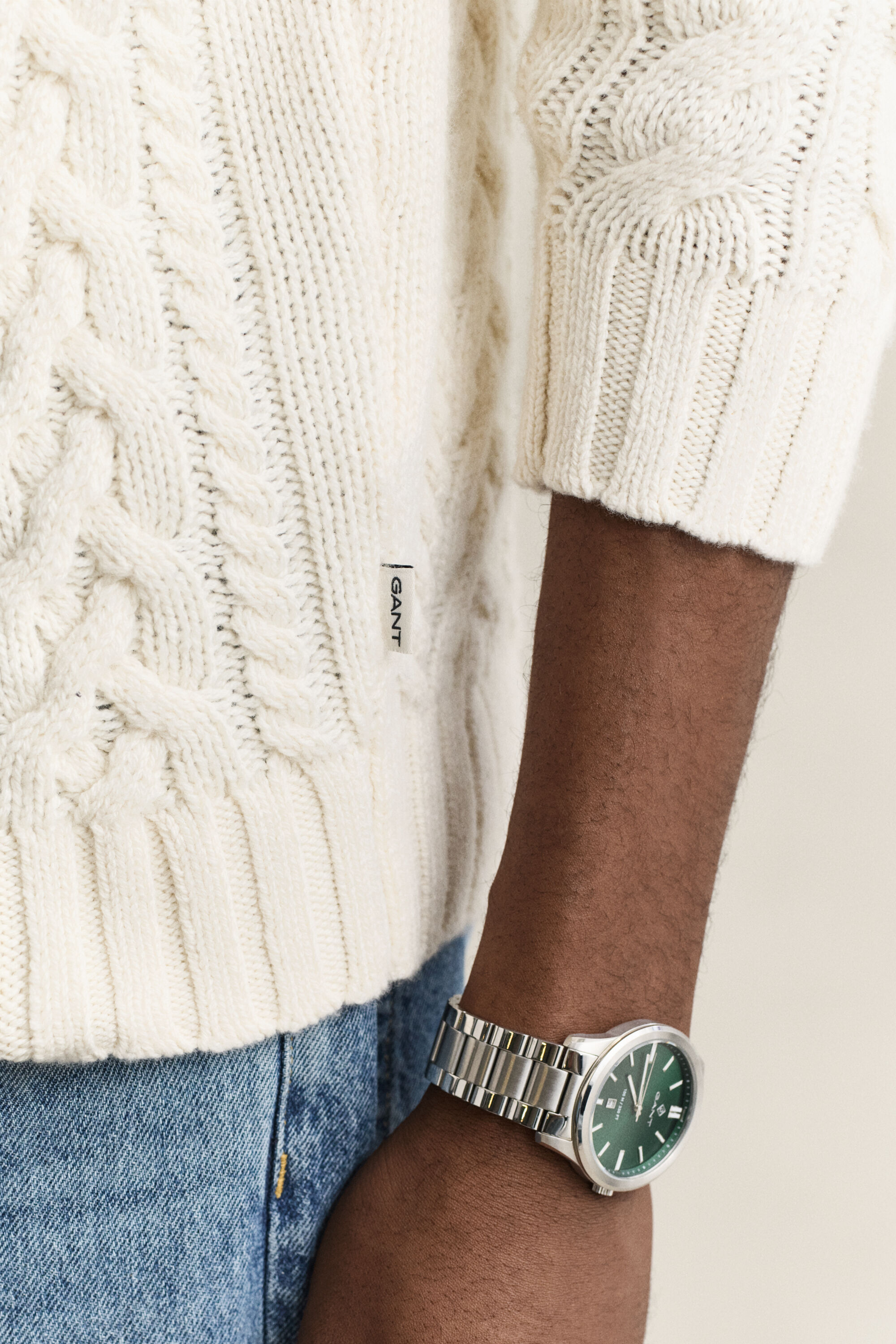 Pull col roulé en laine mélangée
