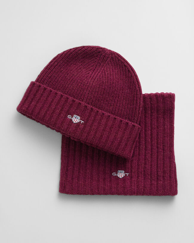 Coffret cadeau bonnet et snood en laine Kids