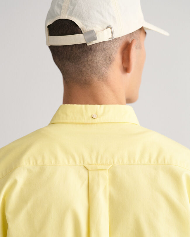 Chemise regular fit en coton Oxford &agrave; manches courtes