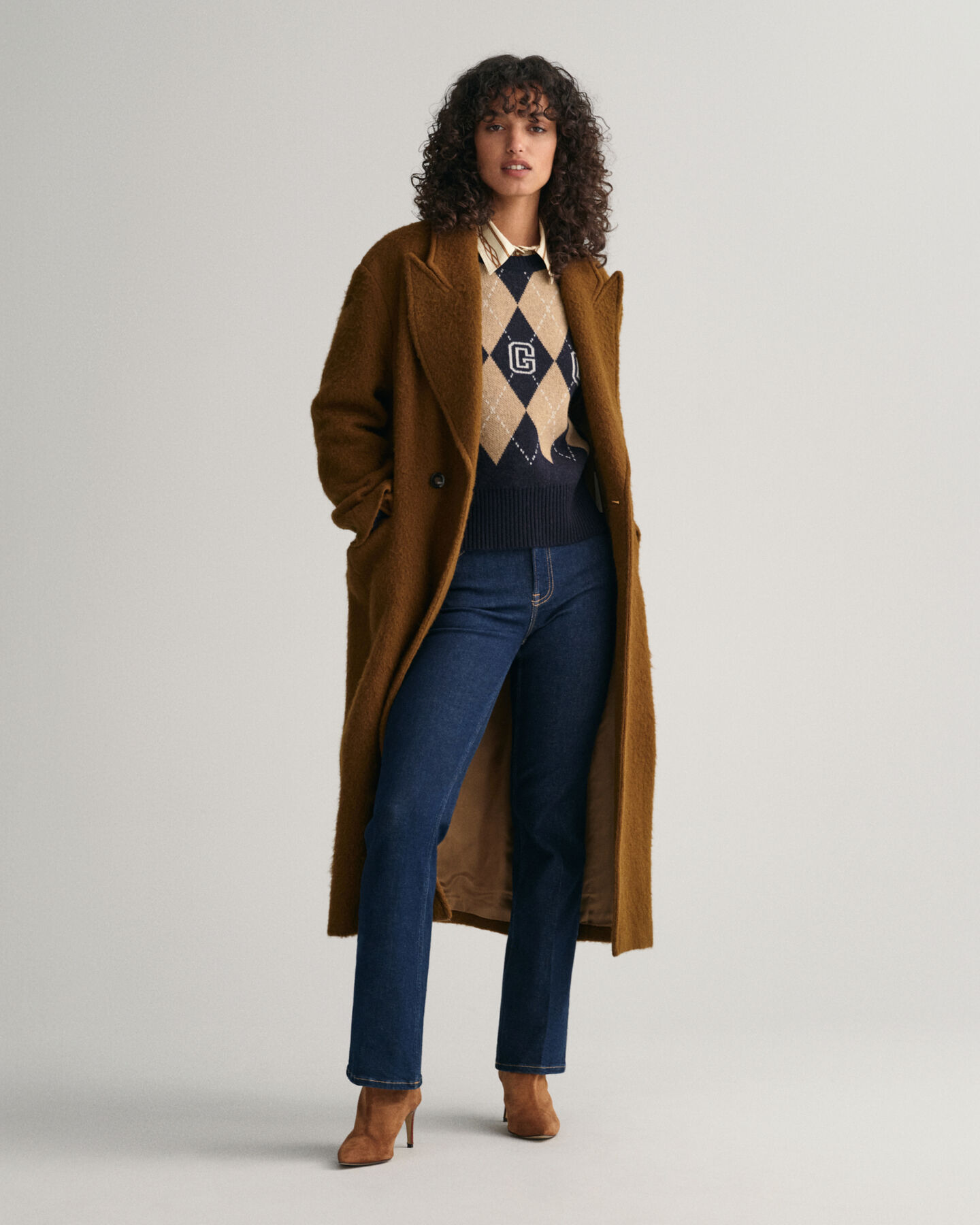 Pull ras du cou ultrafin Argyle