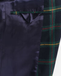 Veste blazer de costume regular fit à carreaux