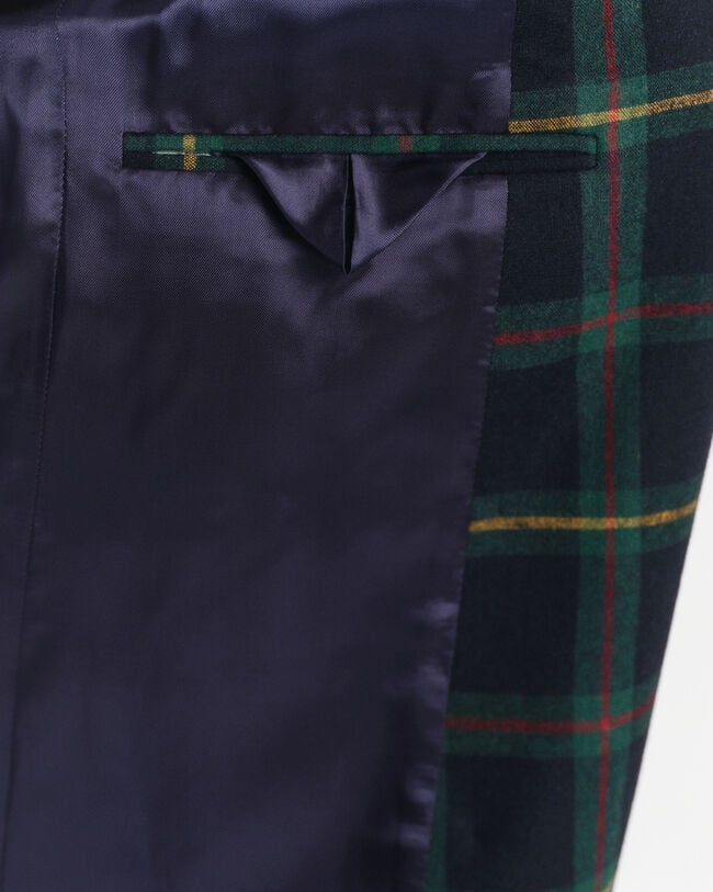 Veste blazer de costume regular fit à carreaux