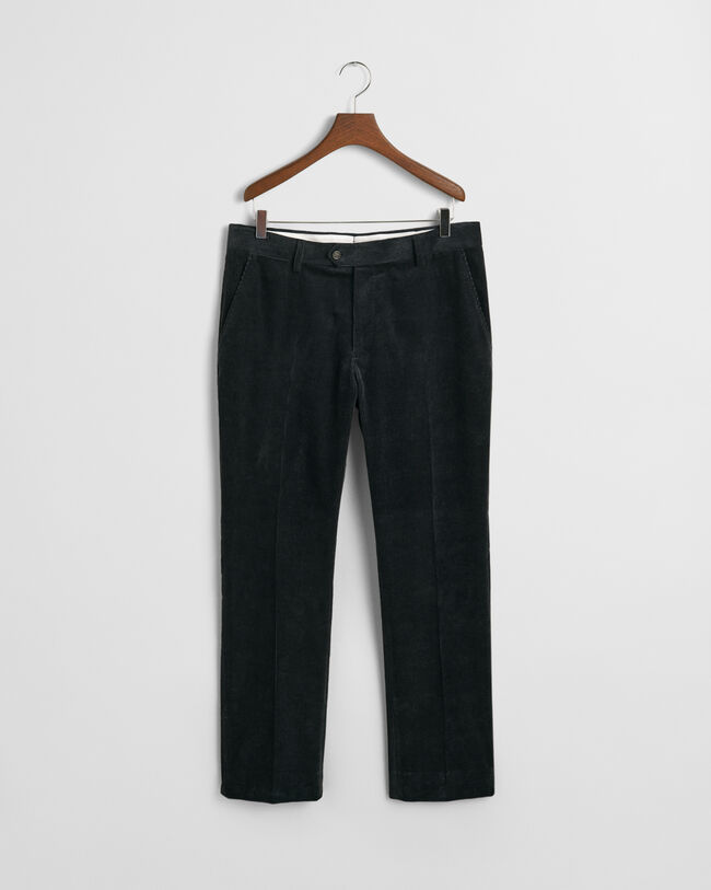 Pantalon de costume slim fit en velours côtelé