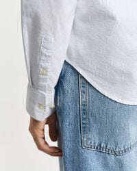 Chemise coupe regular classique en coton Oxford à rayures