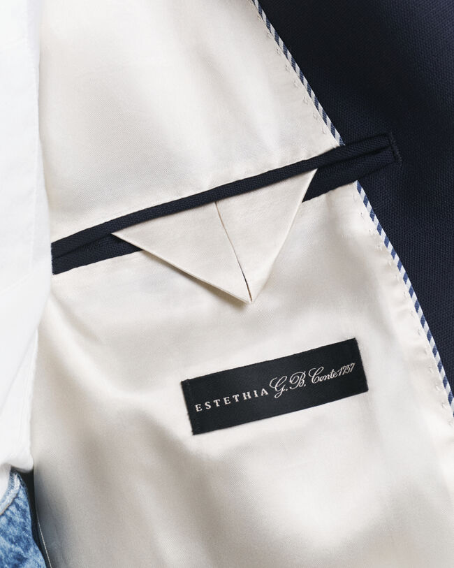 Veste blazer ultra-ample en laine Hopsack