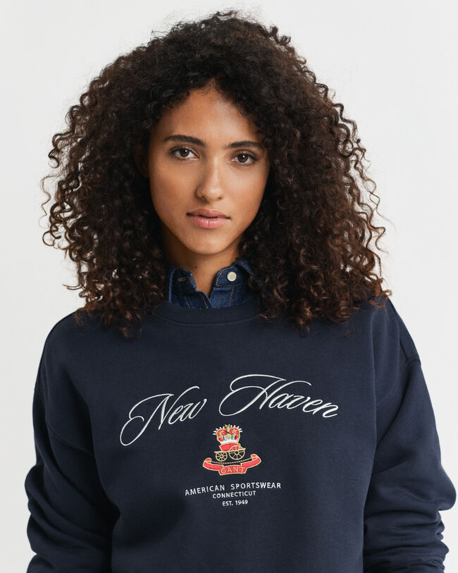 Sweat-shirt col rond Crest Graphic