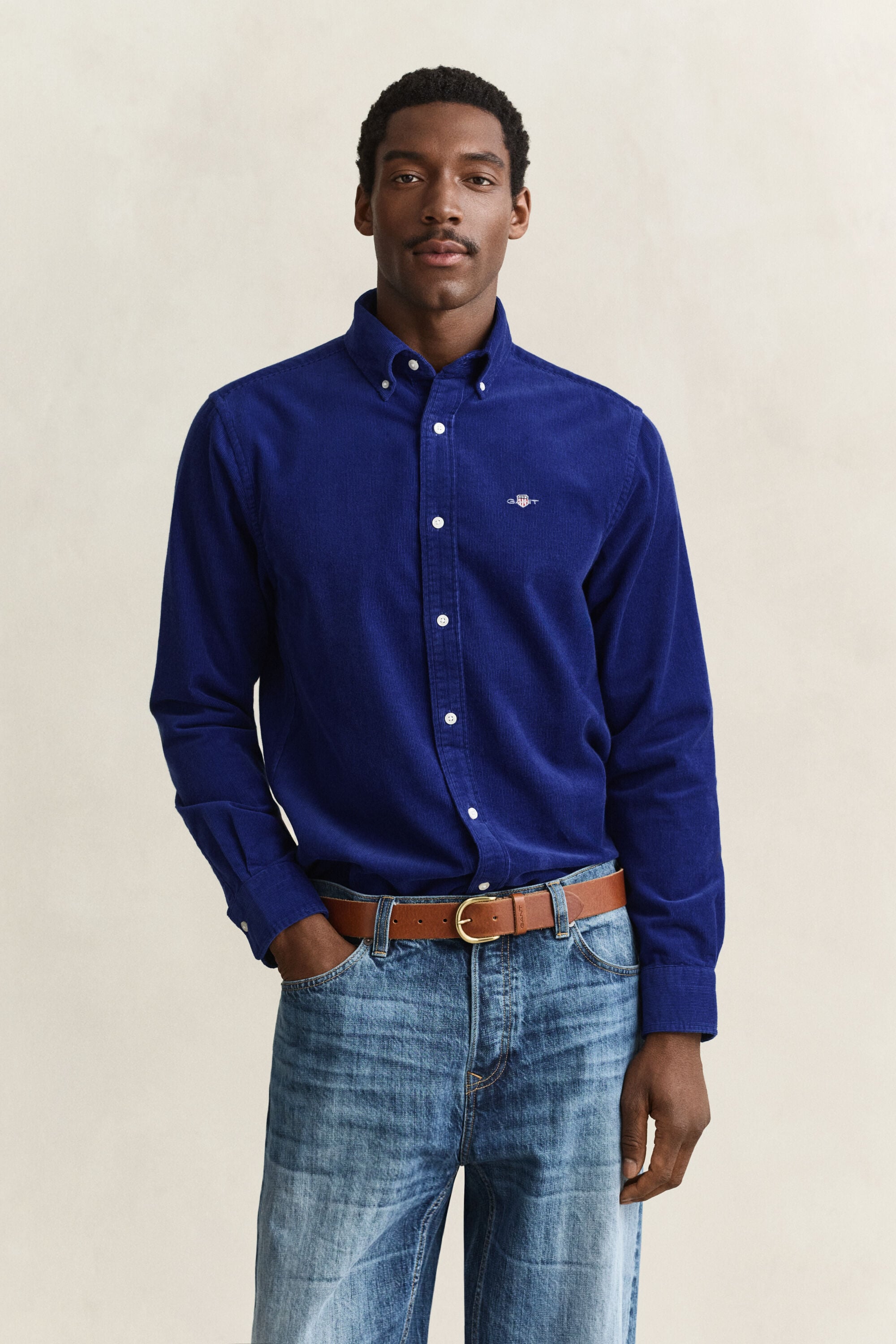 Chemise en velours côtelé