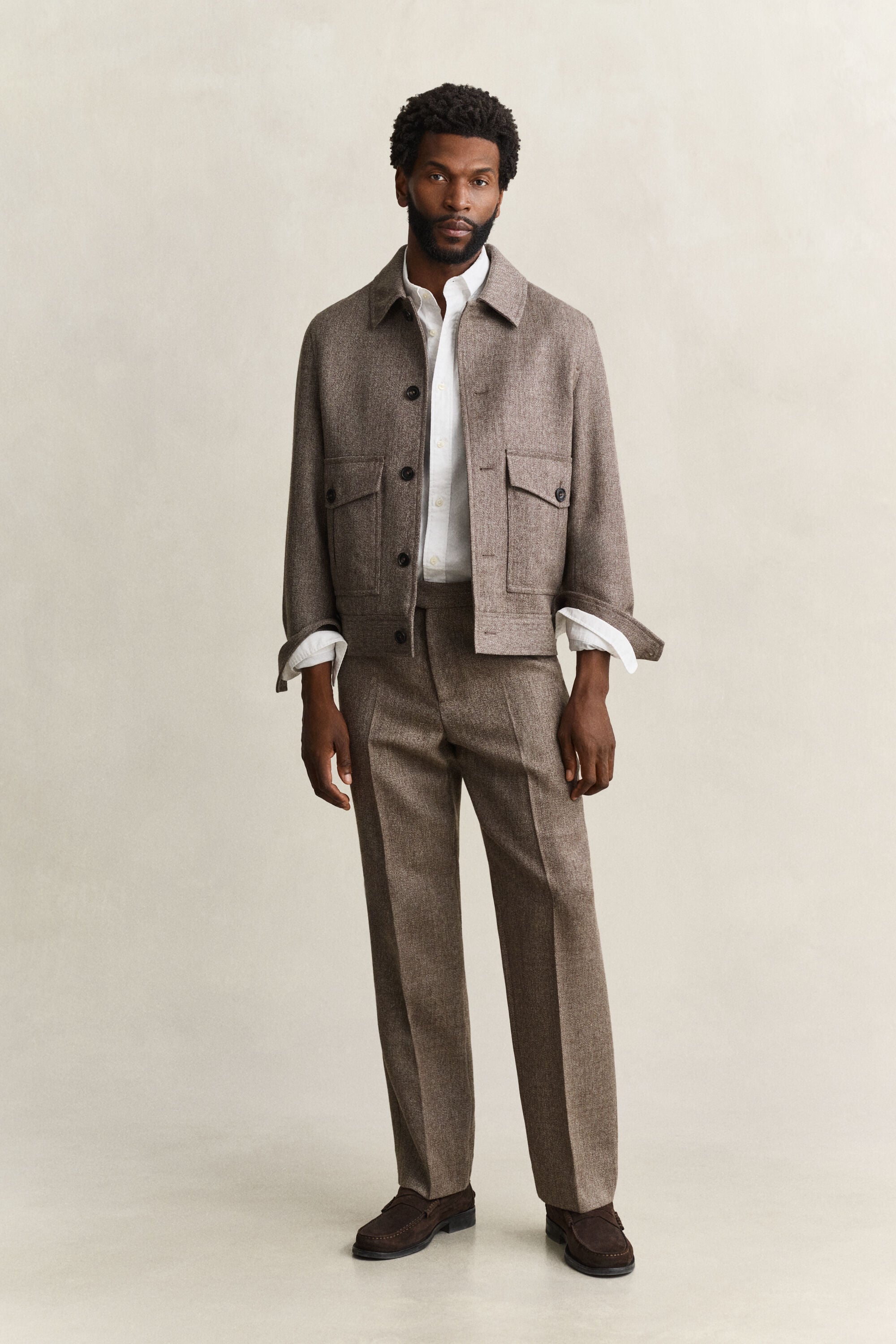Chemise slim classique en popeline