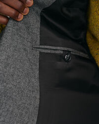 Veste blazer de costume à chevrons