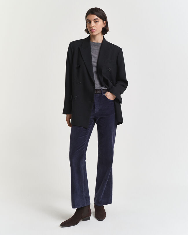 Jean évasé en velours côtelé