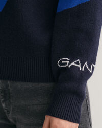 Pull ras du cou en jacquard Alpine Teens