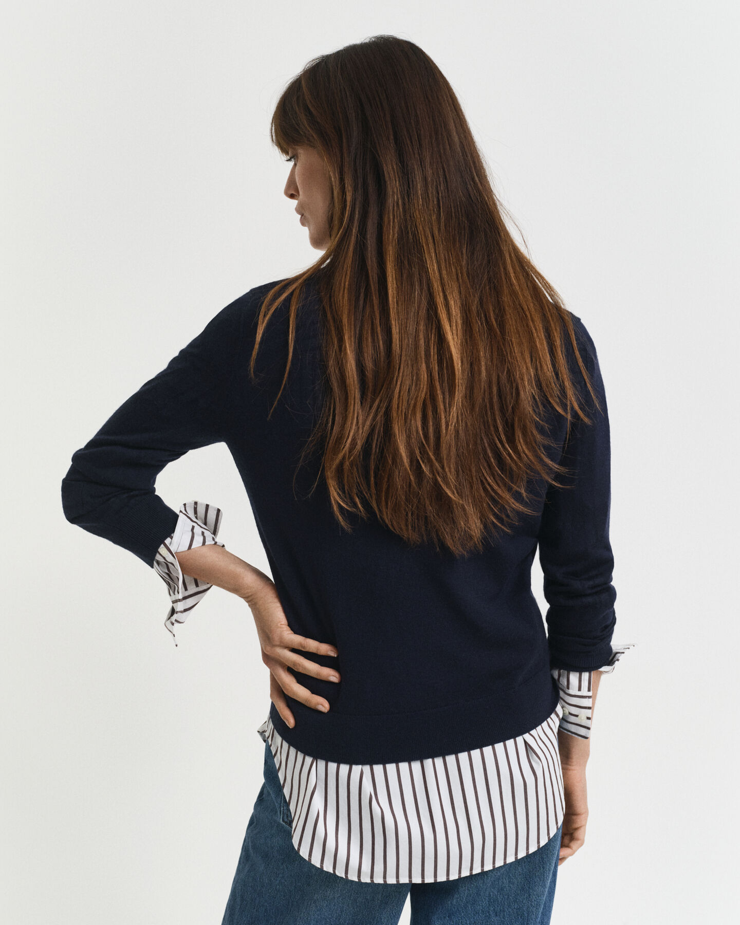 Pull col V en laine mérinos extrafine