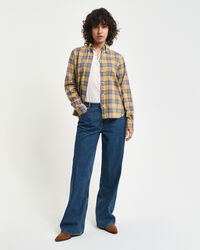 Chemise regular fit en flanelle &agrave; carreaux