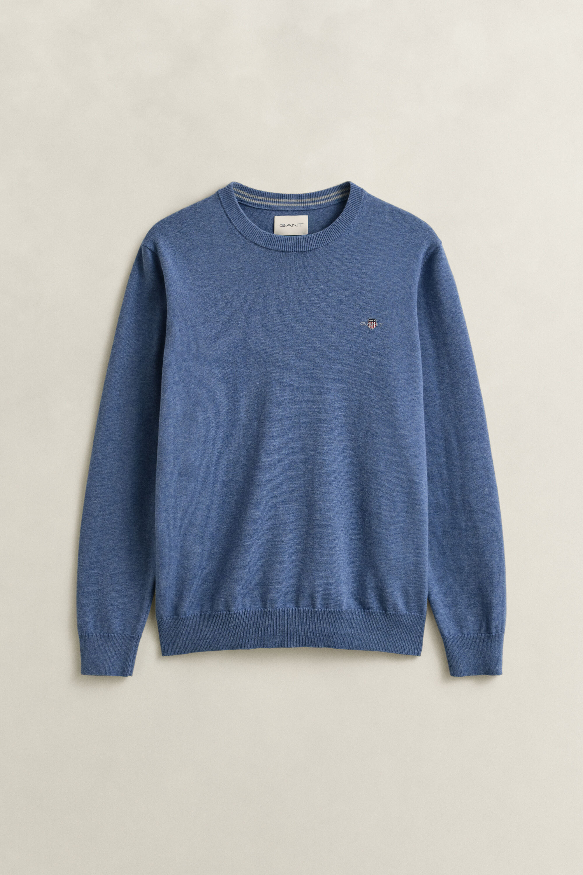 Pull col rond en coton