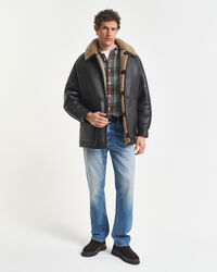 Chemise coupe décontractée en sergé léger à carreaux