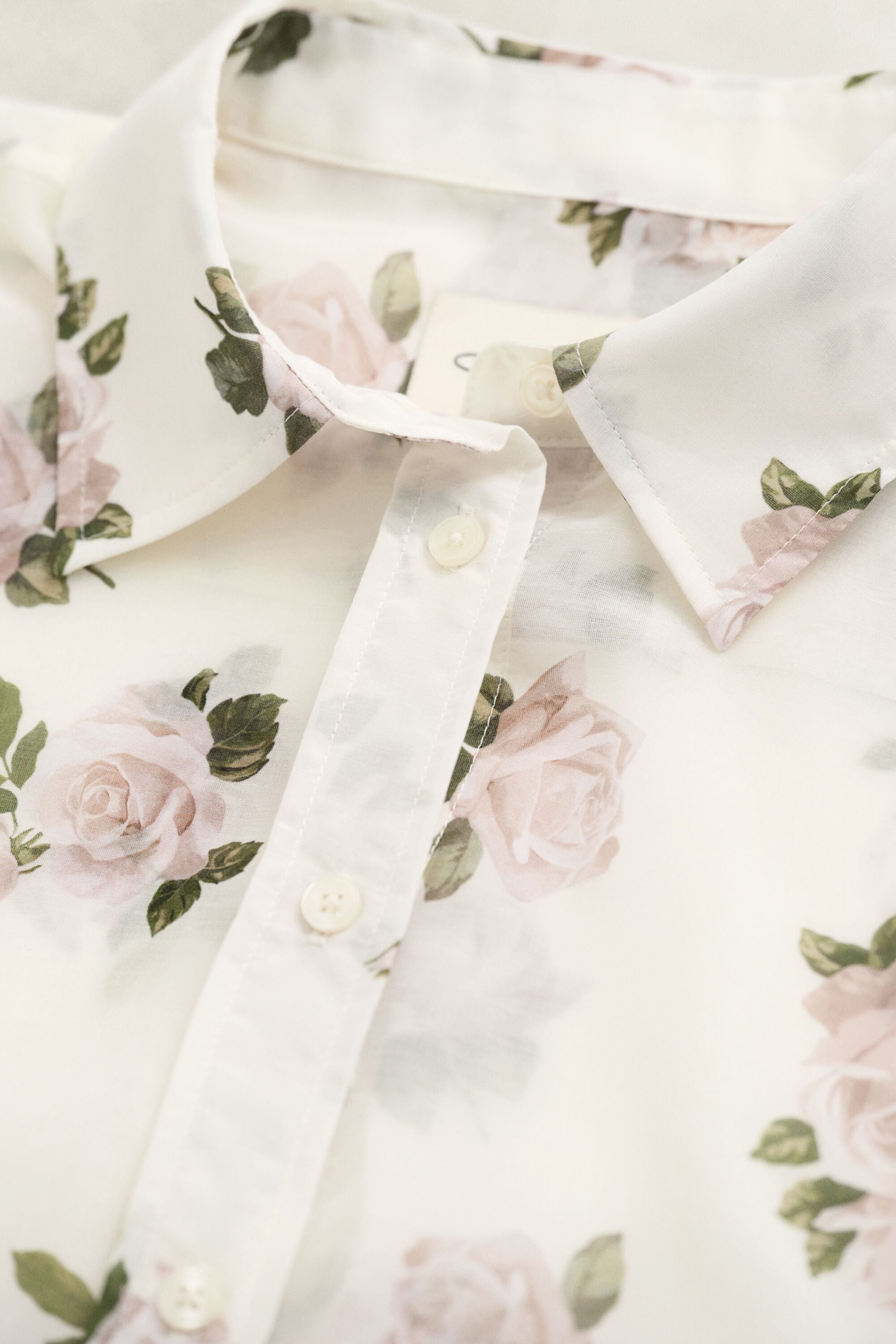 Chemise en coton et soie