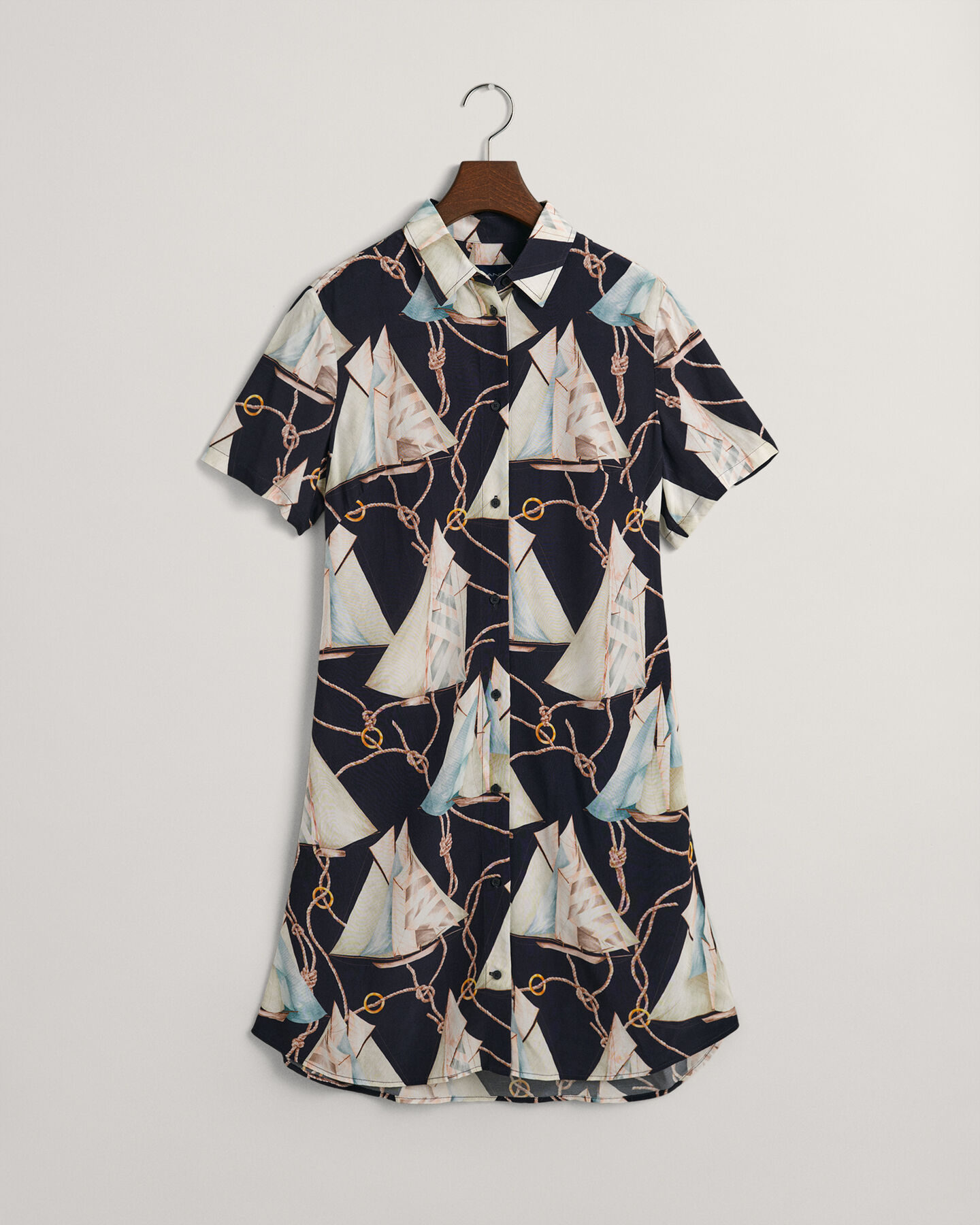 Robe-chemise slim fit Sailing Print
