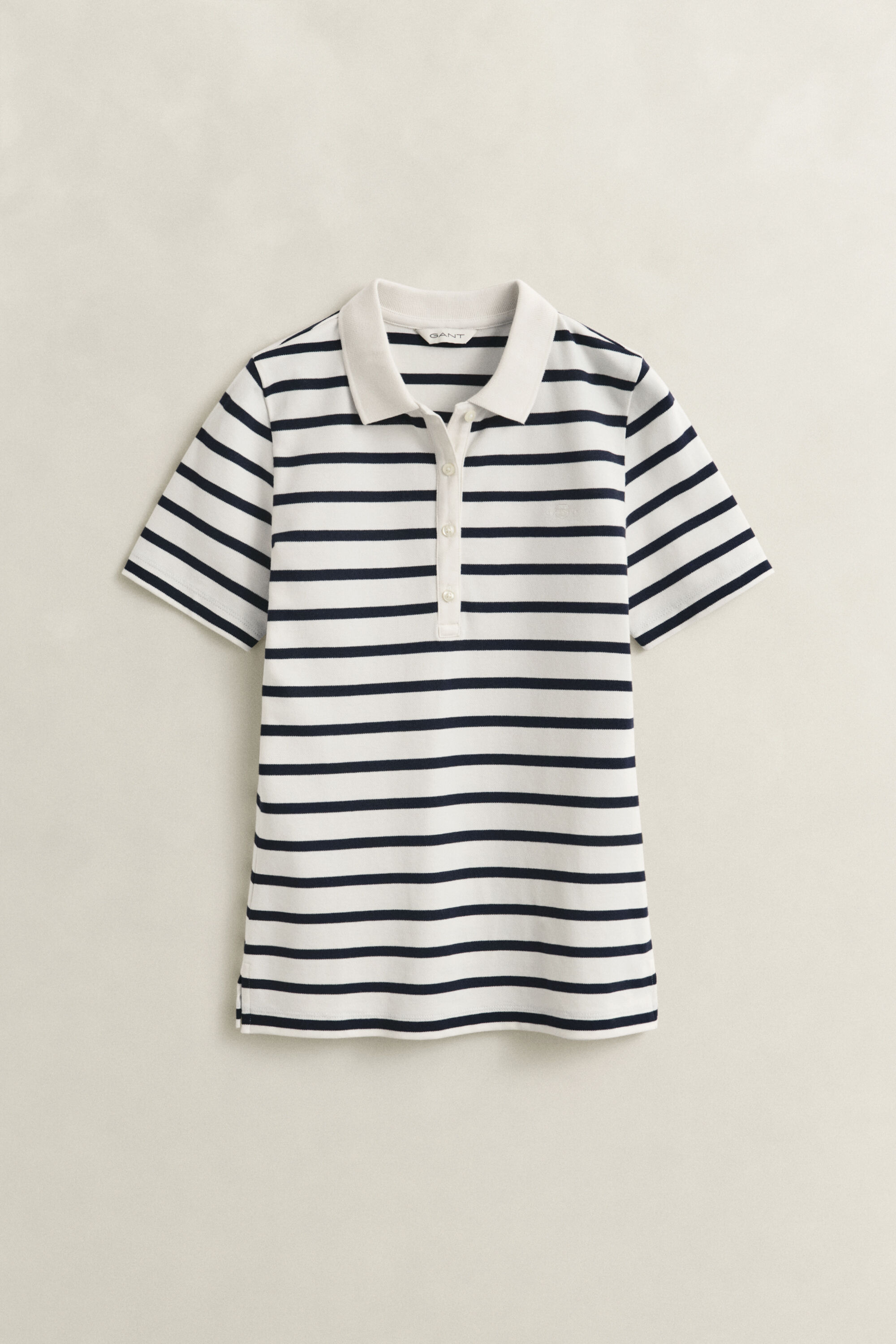 Polo en coton piqué à rayures