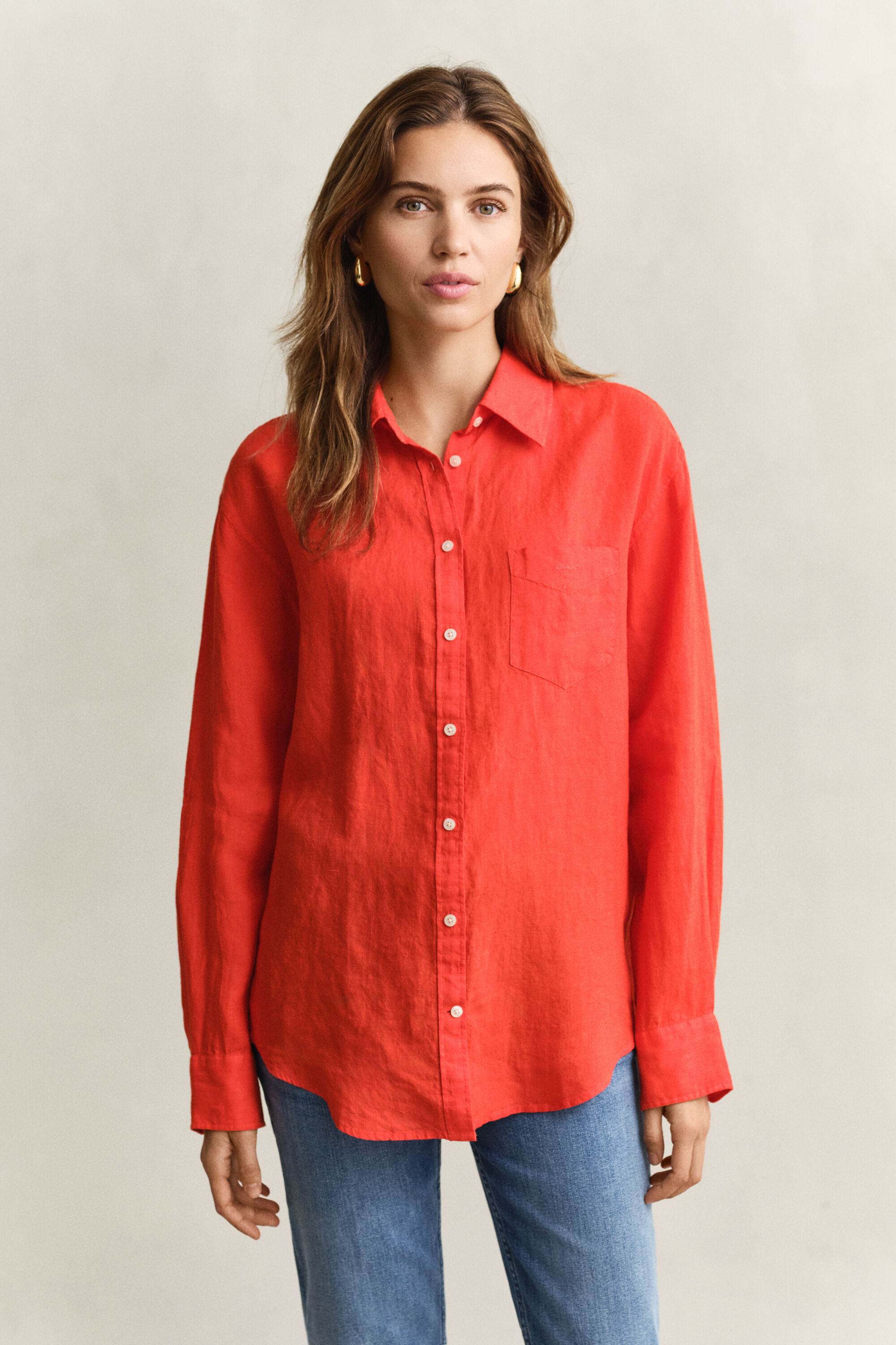 Chemise relaxed fit en lin