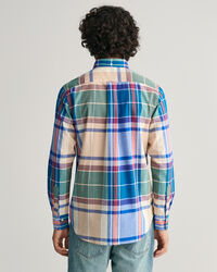 Chemise regular fit &agrave; carreaux madras Indigo