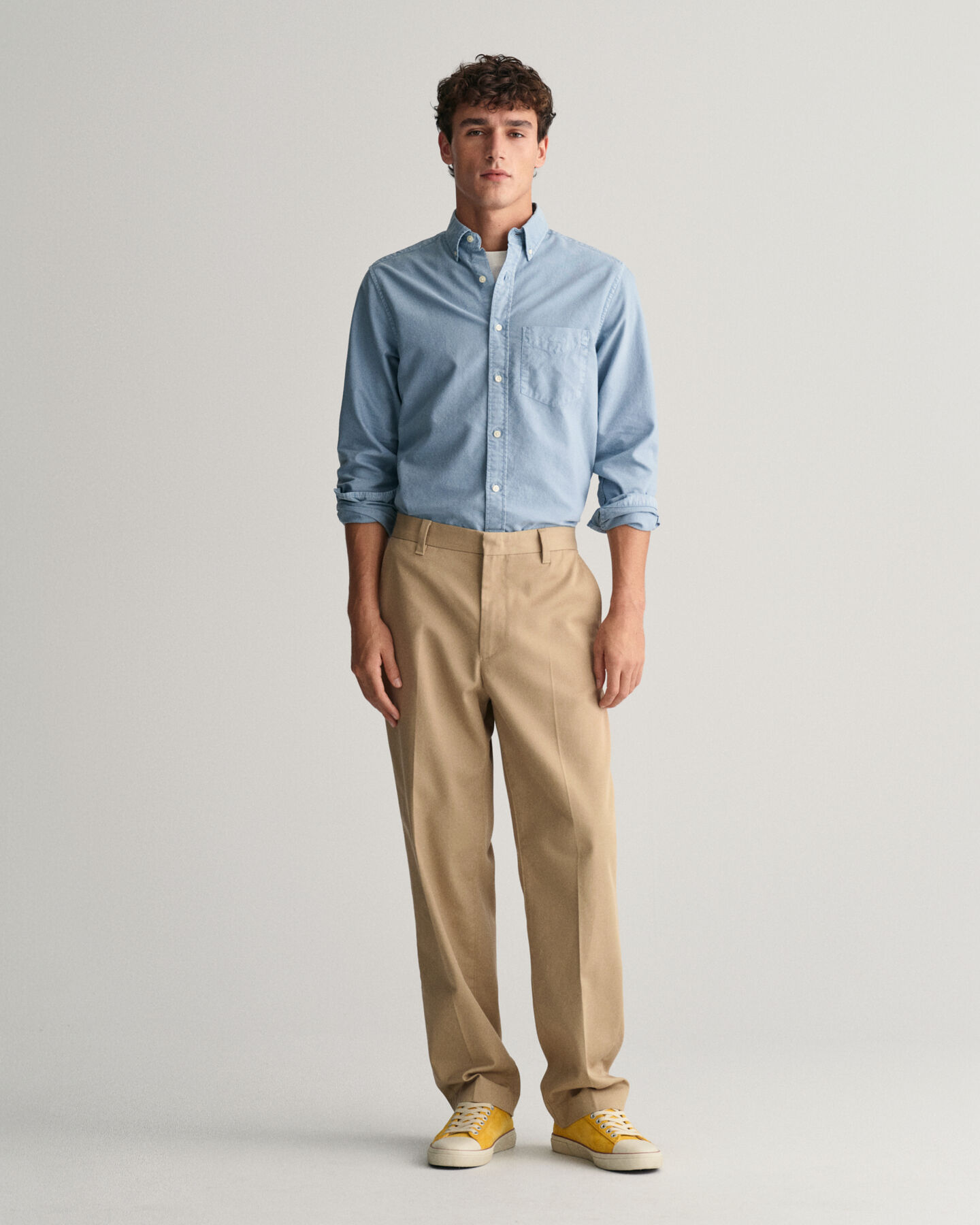 Chemise regular fit en coton Oxford Archive Sunfaded