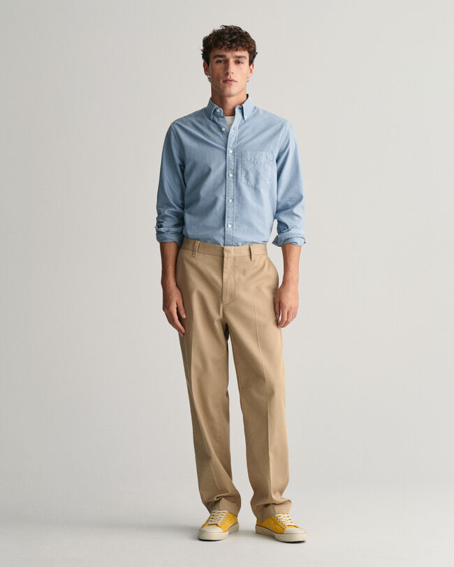 Chemise regular fit en coton Oxford Archive Sunfaded