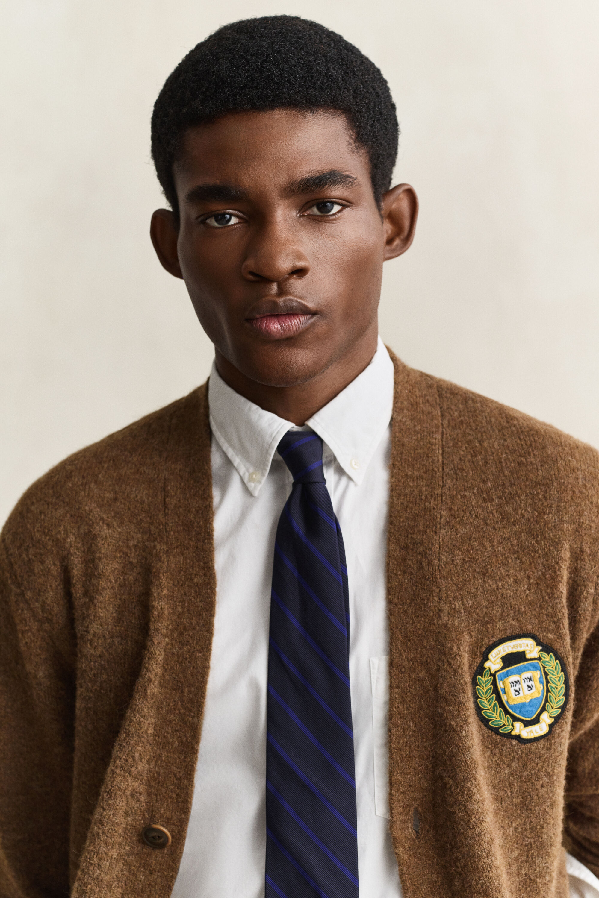 Cardigan en laine brossée Gant x Yale