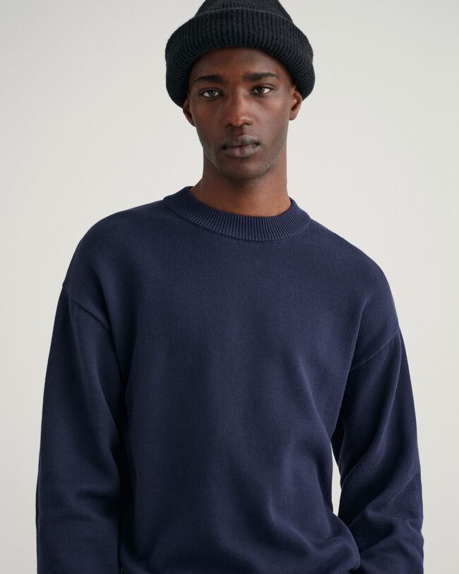 Pull ras du cou en coton Supima