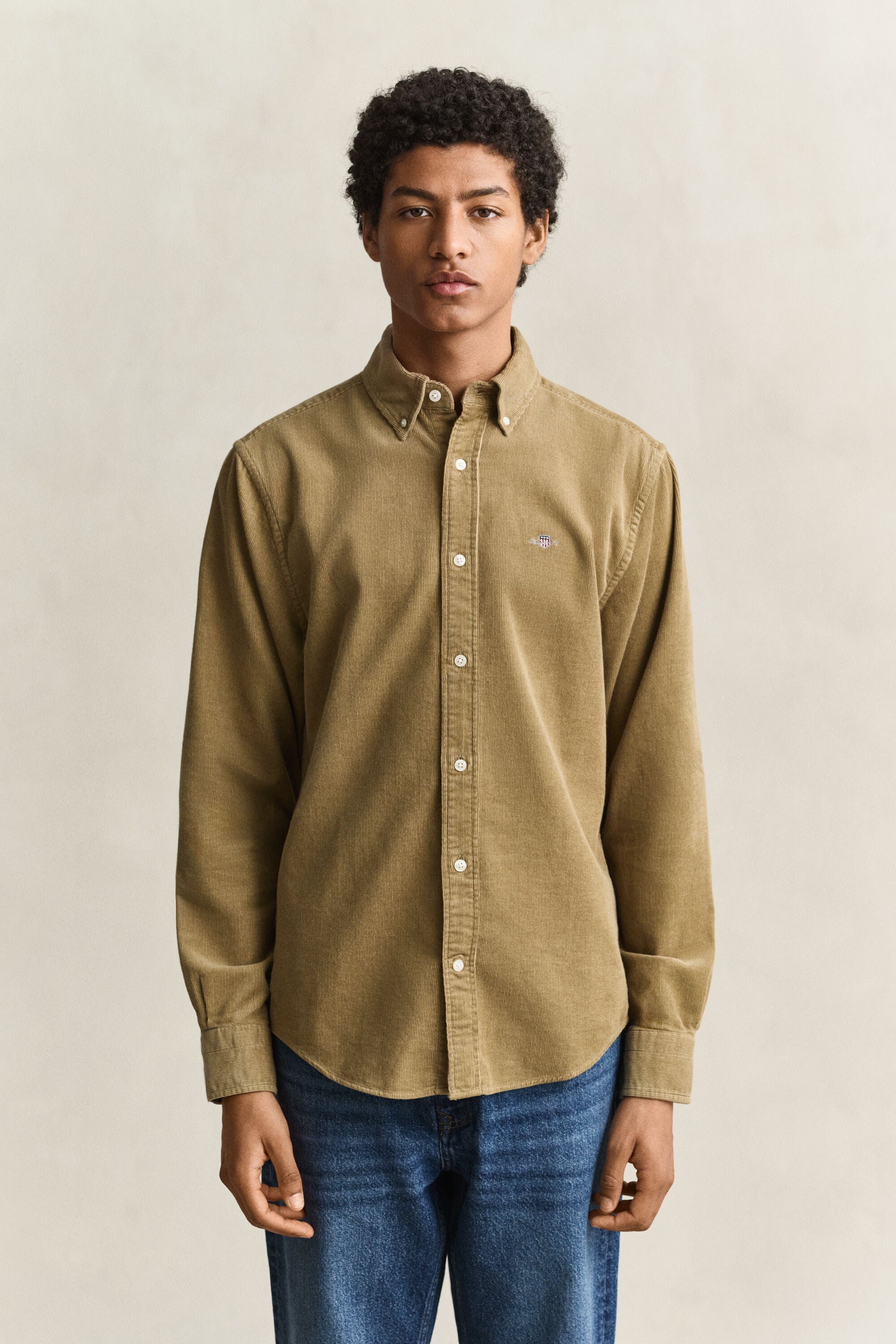 Chemise en velours côtelé