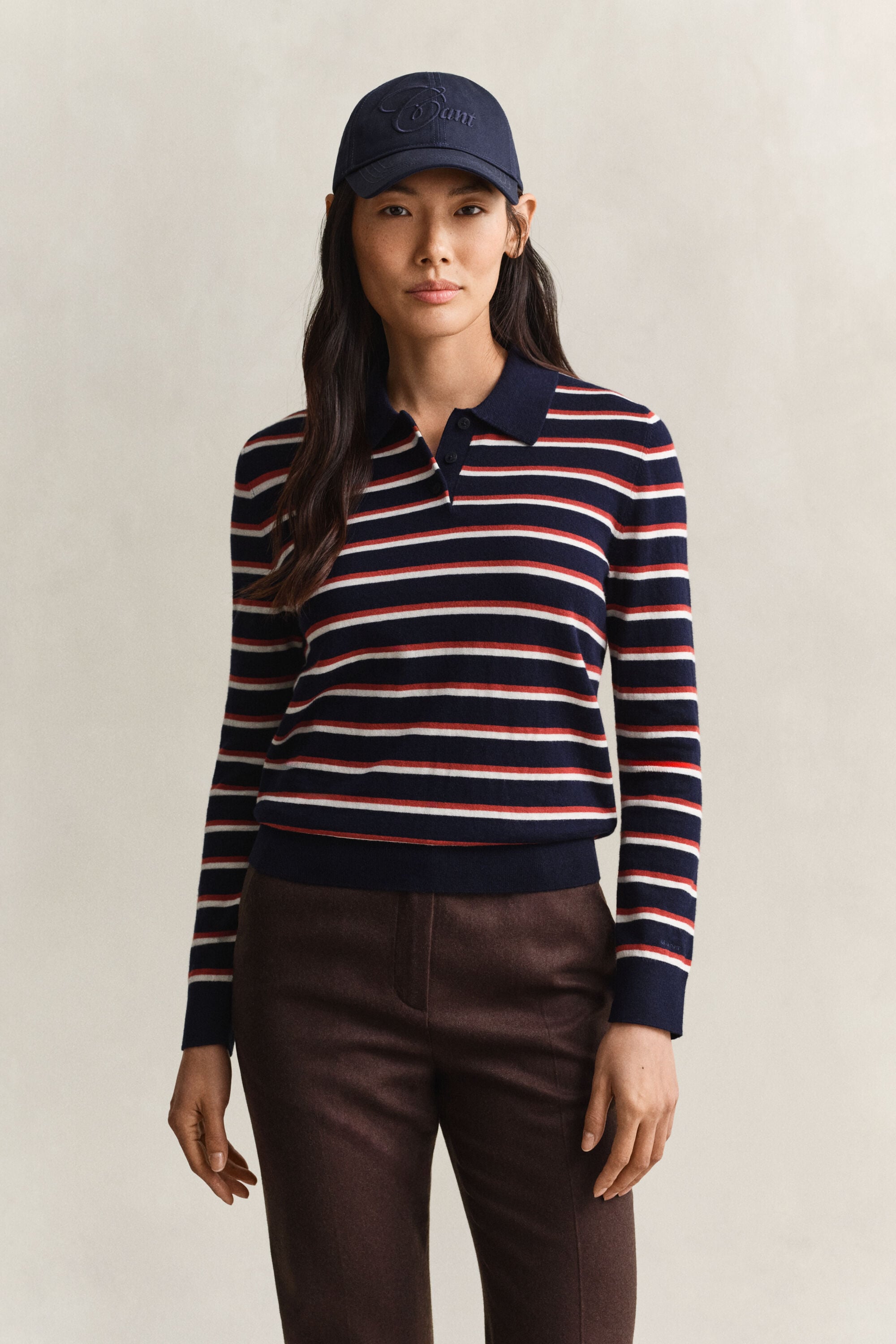 Pull en maille fine à rayures