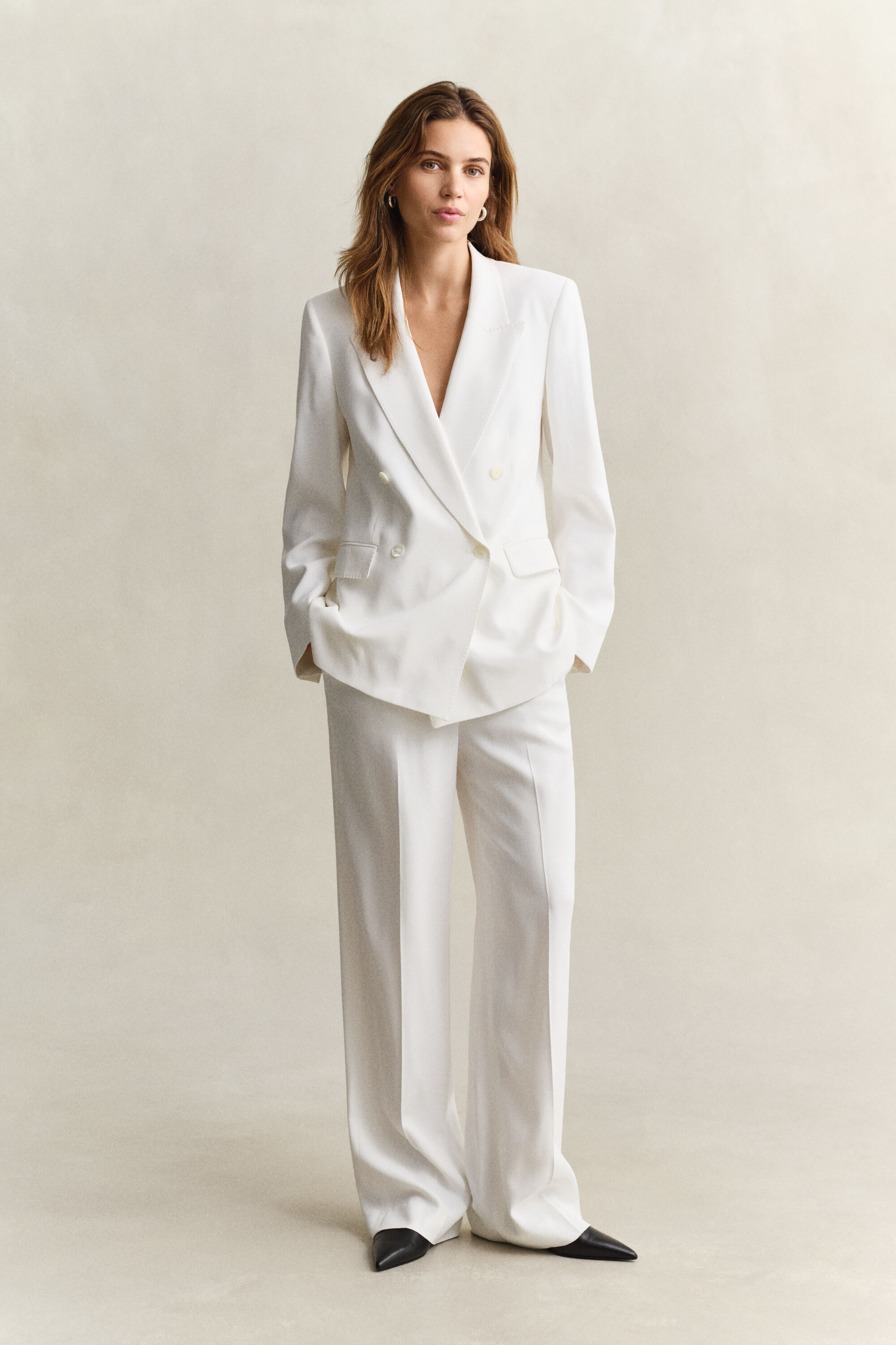 Veste blazer en crêpe