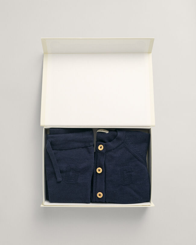 Coffret cadeau cardigan et pantalon Baby
