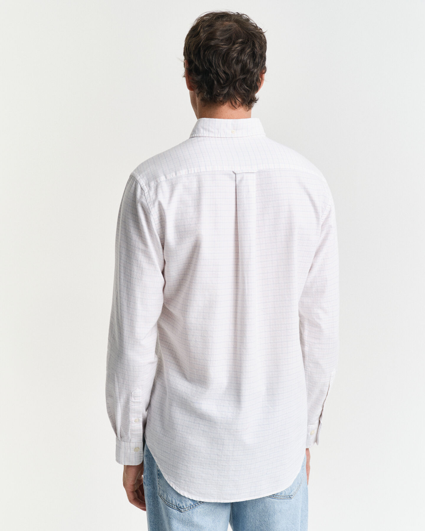 Chemise coupe regular en coton Oxford classique Tattersall
